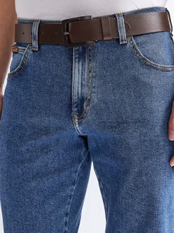 New Kabel Buckle Leather Belt Herren Gürtel