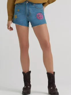Best Lainey Wilson x Embroidered Cowboy Short 7.62cm Damen Shorts Und Röcke