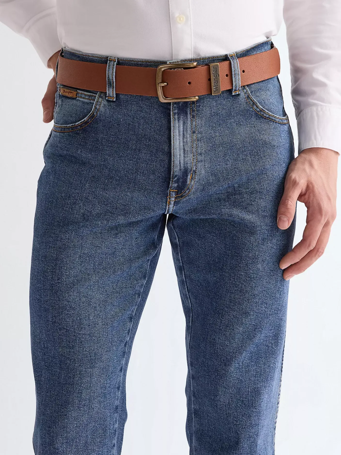 Best Metal Loop Leather Belt Herren Gürtel