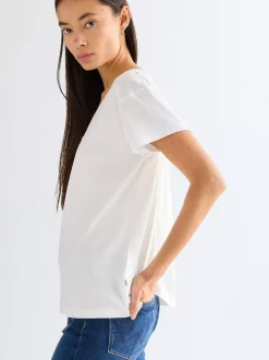 Clearance Reguar Eay V Neck Tee Damen T-Shirts Und Poloshirts|Oberteile