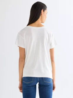 Clearance Reguar Eay V Neck Tee Damen T-Shirts Und Poloshirts|Oberteile