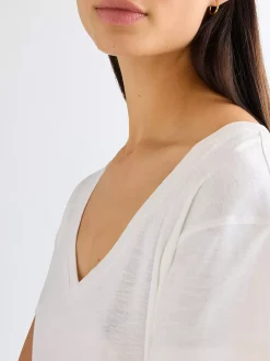 Clearance Reguar Eay V Neck Tee Damen T-Shirts Und Poloshirts|Oberteile