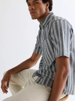 Sale Reguar hort eeve Chabray hirt Herren Hemden