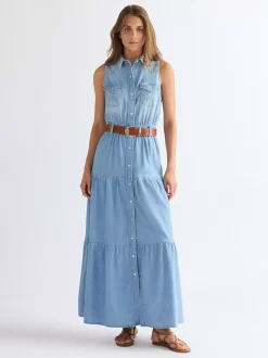 New Regular Tiered axi Dre Damen Kleider Und Jumpsuits