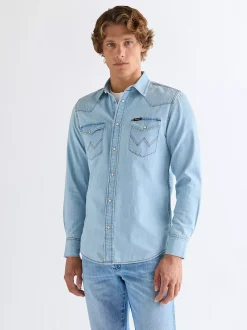 Outlet Reguar Western Shirt Herren Hemden