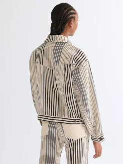 Hot Reaxed Cowgir Jacket Damen Co-Ord Sets|Jacken