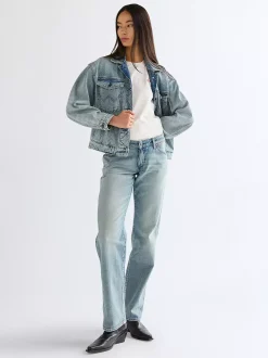 Clearance Reaxed Cowgir ightweight Jacket Damen Co-Ord Sets|Jacken