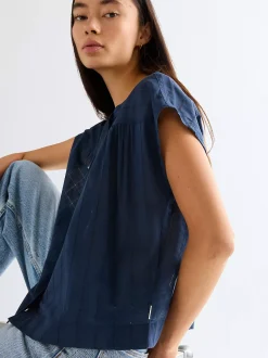 Sale Reaxed Drop houder hirt Damen Blusen Und Hemden|Oberteile