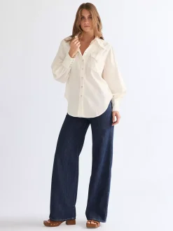 Best Relaxed Exaggerated Wetern hirt Damen Blusen Und Hemden