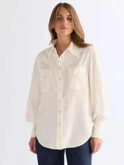 Best Relaxed Exaggerated Wetern hirt Damen Blusen Und Hemden