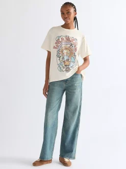 Clearance Reaxed Girfriend Tee Damen T-Shirts Und Poloshirts