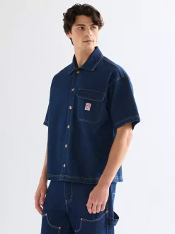 Reaxed hort eeve Overhirt Herren Hemden|Co-Ord Sets