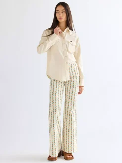Online 70s Flare Jean Damen Co-Ord Sets