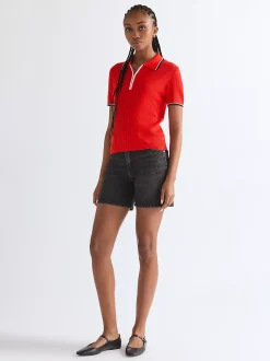 i Quarter Zip Poo Damen T-Shirts Und Poloshirts|Pullover Und Strick