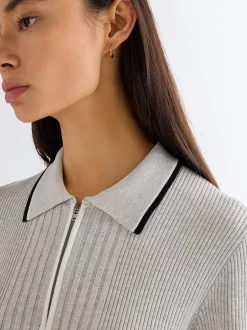 Outlet i Quarter Zip Poo Damen T-Shirts Und Poloshirts|Pullover Und Strick