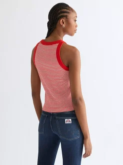 Discount i Ringer Tank Damen T-Shirts Und Poloshirts|Oberteile