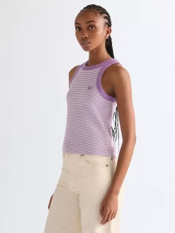 Clearance i Ringer Tank Damen T-Shirts Und Poloshirts|Oberteile