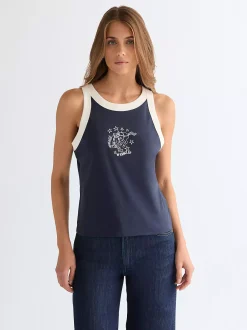 Outlet i Ringer Tank Damen T-Shirts Und Poloshirts|Oberteile