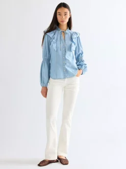 Online i Roance ightweight Boue Damen Blusen Und Hemden