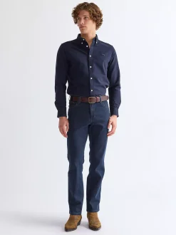Discount Structured Leather Belt Herren Gürtel