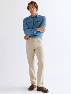 Outlet Texas Straight Lightweight Trousers Herren Non-Denim Und Chinos