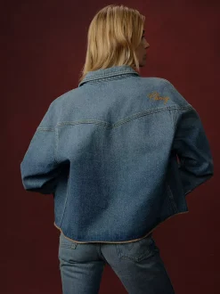 Sale ® x Cherry Deni hirt Jacket Damen Blusen Und Hemden|Jacken